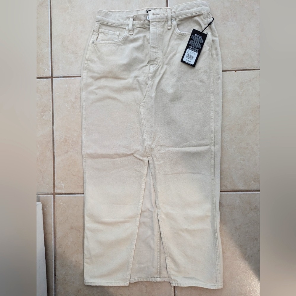NWT - Long Khaki Skirt - Hudson Jeans Los Angeles